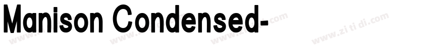 Manison Condensed字体转换